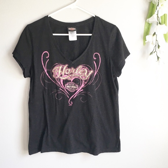 Pocono Harley Davidson >> Harley Davidson V Neck Black T Shirt Pocono Mts Pocono Harley Davidson >> Harley Davidson V Neck Black T Shirt Pocono Mts
